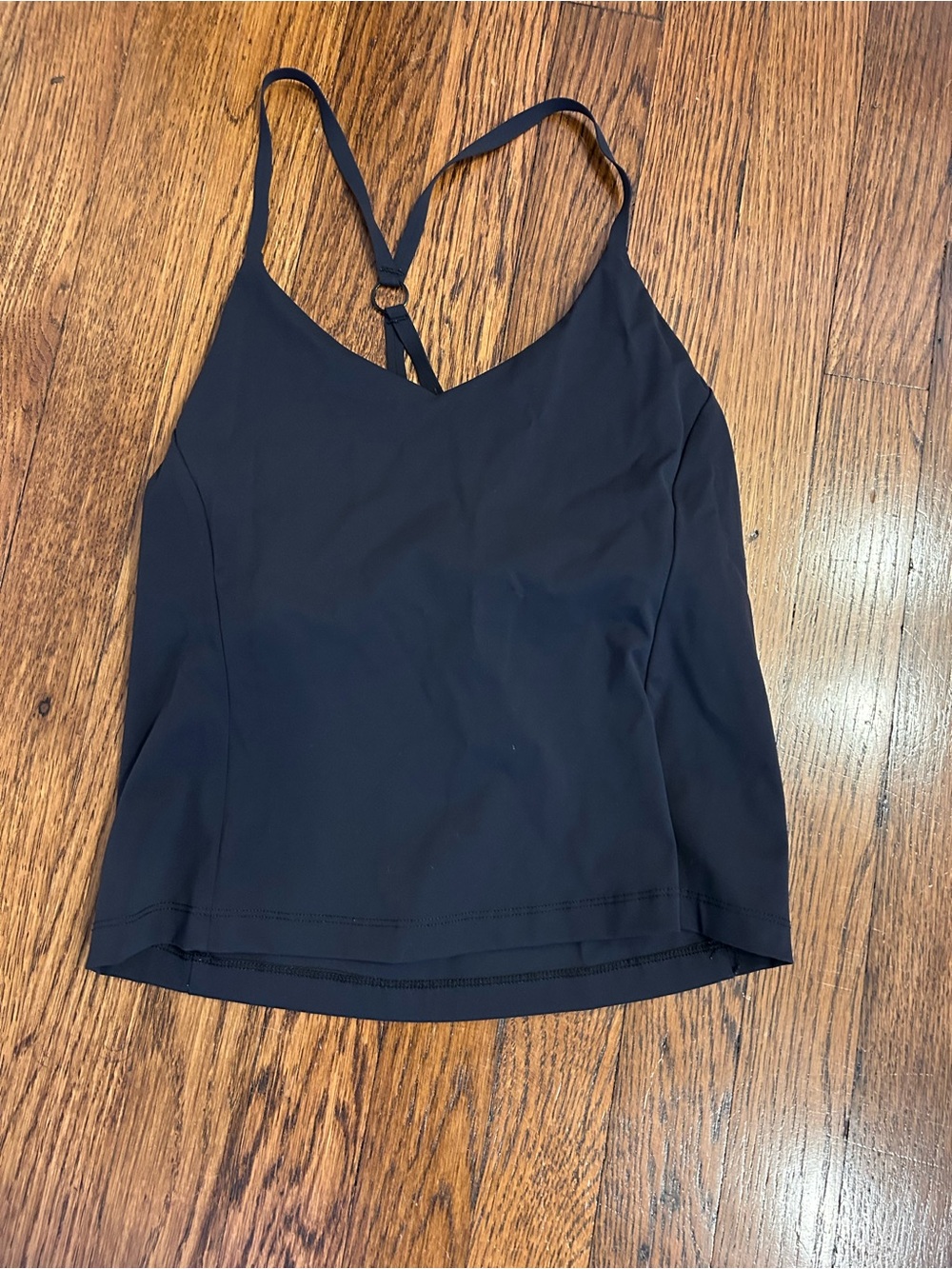 Outdoor Voices Black Strappy V-Neck Camisole
